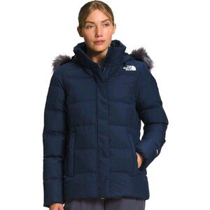 The North Face Gotham 550 Fill Power Down Hooded Puffer Jacket Summit Navy XS